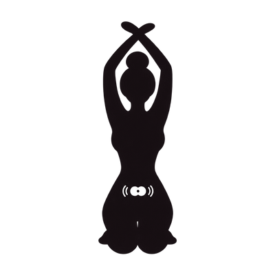 Illustration of a woman stretching while wearing HALO