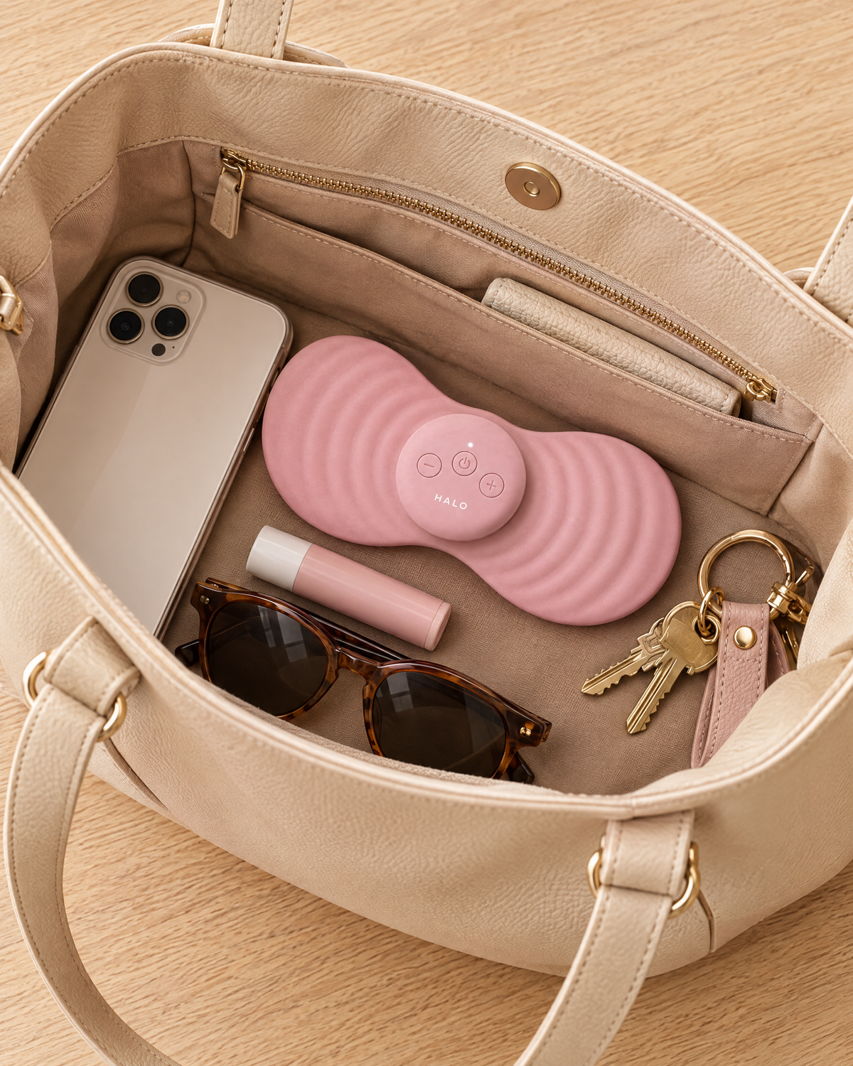HALO fits in your bag next to your phone